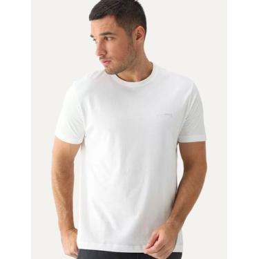 Imagem de Camiseta Aramis Masculina Estampa Assinatura Peito Off White, L/G
