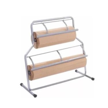 Imagem de Suporte Duplo Rolo Bobina Papel Kraft De 40 60 CM + 2X Bobinas Para Em