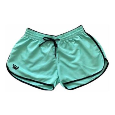 Imagem de Shortinho Moda Praia Relaxado Bermuda Tactel Liso Siri Feminino, GG, F