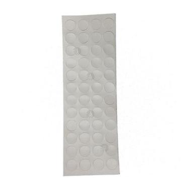 Imagem de Tapa Furos Adesivo Branco Texturizado Pvc 13mm Para Móveis 52un - Move