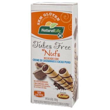 Imagem de Tubes Free Nuts Castanhas e Cacau Zero Glúten, Zero Leite Natural Life