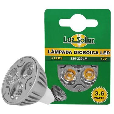 Imagem de Lâmpada Led Dicróica Mr16 3,6W Gu5,3 Frio 12V Baixa tensão - LUZ SOLLA