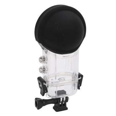 Imagem de Capa de Mergulho Invisível para Insta 360 X4, IPX8 50m/164 Pés à Prova de água Capa de Mergulho Subaquático Capa de Mergulho, Capa Protetora para Fotografia Subaquática Com