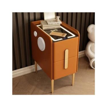 Imagem de Mesa de cabeceira moderna para sala de estar inteligente pequena mesa de cabeceira carregadora varanda biblioteca moldura de cabeceira (01)