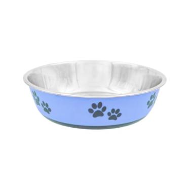 Imagem de INDIPETS Coleção Buster Bowl: Tigela antiderrapante para água e comida para animais de estimação | 850 g, 16 cm, médio, azul maia (PN: 800452)