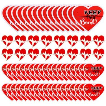 Imagem de Geyoga Alfinetes de coração no cartão, alfinetes de conscientização de doenças cardíacas, broches, alfinetes, enfermeira, cuidados de saúde, cartões de coração, liga de zinco e papel, Zircônia cúbica