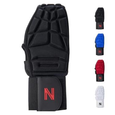 Imagem de NURIBASE Luva deslizante, luva deslizante para beisebol e softbol, luva deslizante de beisebol para mãos esquerda e direita, equipamento de proteção de beisebol para jovens e adultos - preto e jovem