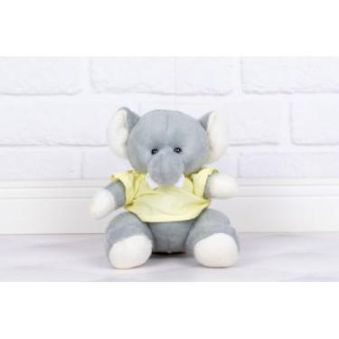 Imagem de PELUCIA SAFARI ELEFANTE PROVENCE 22 CM - PARA DECORAÇÃO (Camiseta e gravata amarelo liso)