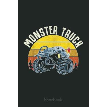 Imagem de Retro Vintage Monster Truck Big Trucks Lover Notebook: Funny Monster Trucks Gifts for Kids Great Kids Appreciation Thank Gag Gifts for Girls Toddler Boys Dad Mom