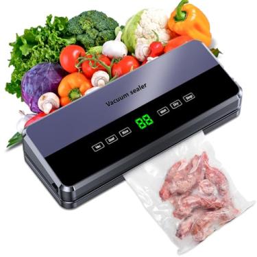 Imagem de Seladora a vácuo, seladora multifuncional a vácuo de alimentos, cortador embutido e armazenamento de fita embutida, seladora de alimentos para vedação seca, úmida e em pó