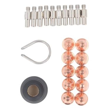 Imagem de Kit de Acessórios para Tocha de Cortador de Plasma Conjunto de 23 Peças Com Tampa de Pontas de Eletrodos, Projetado para Trafimet, Everlast