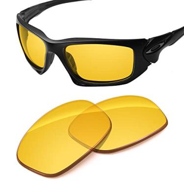 Imagem de Tintart Lentes de desempenho compatíveis com bisturi Oakley - amarelo transparente, Amarelo transparente, Tamanho �nico