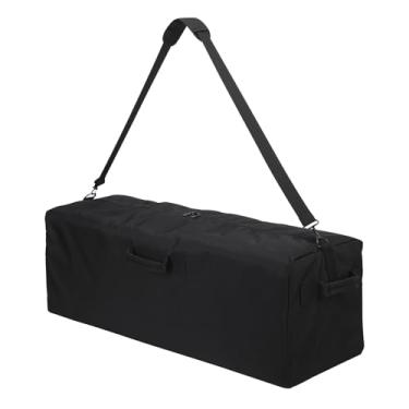 Imagem de YoKelly Bolsa de viagem grande 100L - bolsa de bagagem resistente de 91 cm para viagem/acampamento - preta, Preto-Pro, 36” X 13” X 13”, Bolsa esportiva grande