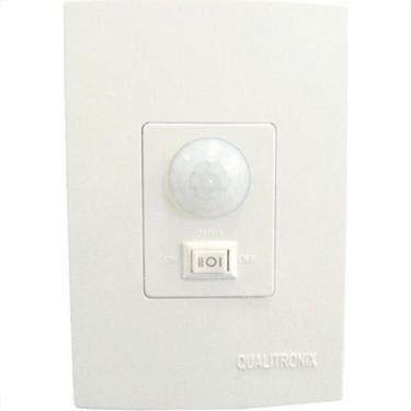 Imagem de Sensor De Presenca + Fotocelula Qualitronix Embutir 180º Com Chave - Q