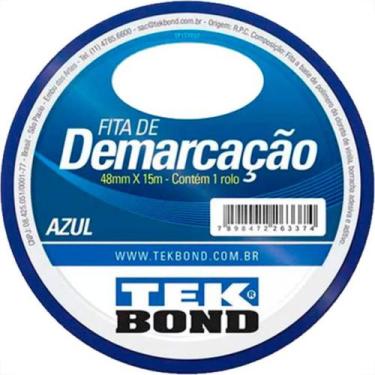 Imagem de Fita Demarcao Solo Tek 48Mmx15M-Azul - TEK BOND