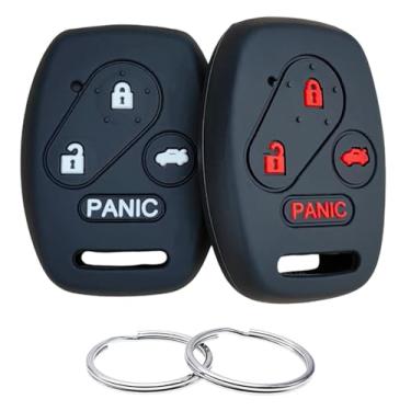 Imagem de REPROTECTING Capa para chave de borracha de silicone compatível com Honda Hybrid EX Accord Civic SI CR-V EX Element SE Pilot KR55WK49308 N5F-A05TAA N5F-S0084A