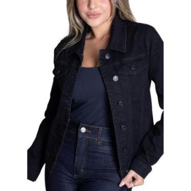 Imagem de Jaqueta Sarja Sawary - 279194 - Preto GG-Feminino
