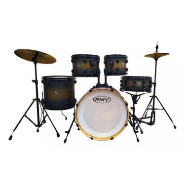 Imagem de Bateria Rmv Infinity 20 Adultos Satinado.Dourado e preto
