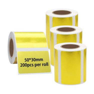 Imagem de Papel para Impressora de Etiquetas HYBSK P50 - Portátil, 50x30mm, 4 Ro