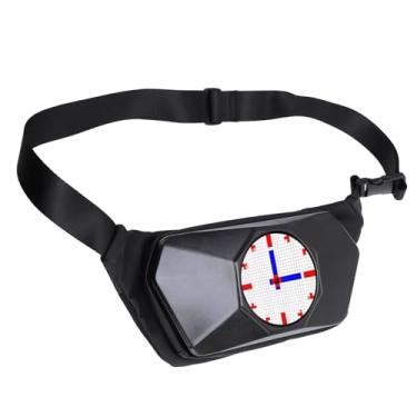 Imagem de Mochila LED Com Controle de Aplicativos, Bolsa de Peito de Ombro LED de 15 Polegadas à Prova de Chuva Colorido, Mochila Con Ojos Liderados para Caminhada de Viagem