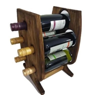 Imagem de Suporte Adega de Mesa para vinhos em madeira maciça ER006
