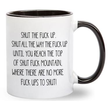Imagem de Gelid Caneca De Café Shut The Fuck Up Swear - Ideia De Presente Engraçada De Fuck Mountain Gag Para Homens Ou Mulheres - Presente De Aniversário Hilário Para Melhor Amigo, Namorada, Namorado - Prese