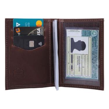 Imagem de Carteira Masculina  Slim Porta Cartao  Em Couro Legitimo 006 - ROMORO,