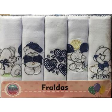 Imagem de Kit com 10 fraldas pano picueta king kids, MASCULINO