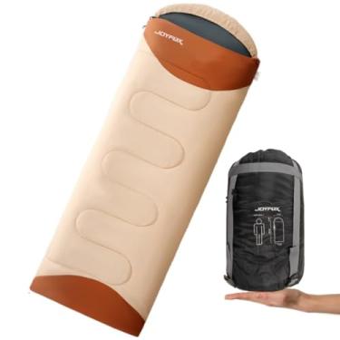 Imagem de JOYFOX Saco De Dormir Térmico Casal Ou Solteiro Grande Patchworkable Lavável À Máquina Ultralight 1.3KG -1,5ºc À -3,5ºc Camping