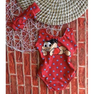 Imagem de Body Maio Suplex Infantil Temático da Mônica 2 - Joaninha Baby, 06M A 