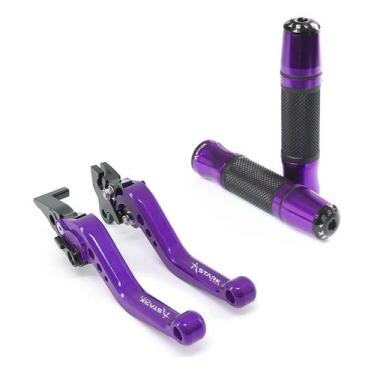 Imagem de Kit Manete Manopla Esportivo Crosser Xtz Factor 125 A Lona - Stark Rac