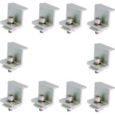 Imagem de Conector Fixador Grampo Final Painel Solar 30mm - 10 Peças - BELENUS