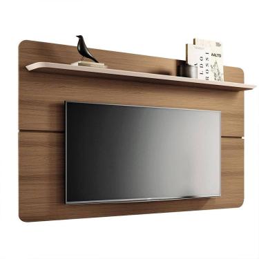 Imagem de Painel Suspenso Decorativo 1.8 Tv Até 70 Pol. Sala De Estar Kirby Castanho/off White G26 - Gran Belo