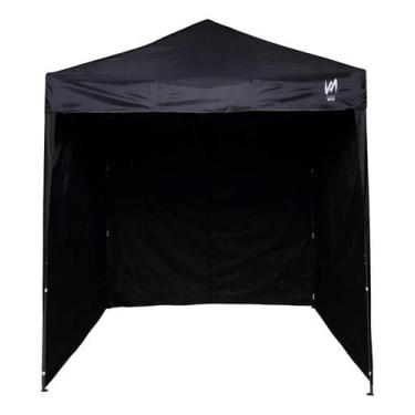 Imagem de Gazebo 2x2 PC Preto + 4 Paredes Poliéster Preta - TENDAS WILD