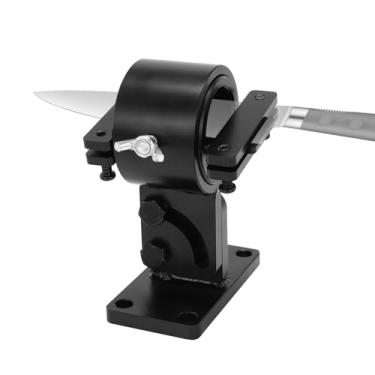 Imagem de SCOTTCHEN Torno de fabricação de facas giratórias, ferramenta de torno de faca, braçadeira de fabricação de facas, inclinação de torno de bancada de trabalho gira para fazer facas de 360 graus - 1