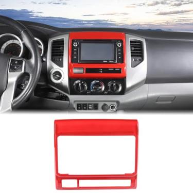 Imagem de Aunginsy Capa para painel de navegação do console central compatível com Toyota Tacoma 2011-2015, painel de controle central, navegação multimídia, painel de tela GPS, moldura decorativa, acessórios