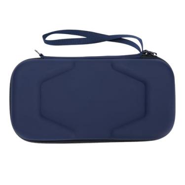 Imagem de Mala de Transporte OLED, Mala de Viagem Com Interruptor Portátil para Joy Con Acessório Adaptador, Bolsa de Proteção Com 20 Slots para Cartas de Jogo (Azul escuro)