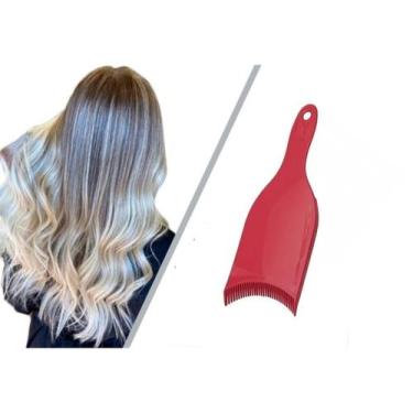 Imagem de Plaquete com Dentes para Luzes Mechas e Reflexos em Plastico - Santa C
