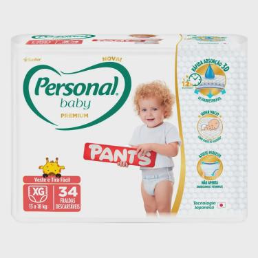 Imagem de Fralda Personal Baby Premium Pants Tamanho xg com 34 Unidades