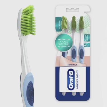 Imagem de Escova Dental Oral-b Gengiva Detox Ultrafino c/ 3 Unidades