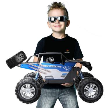 Imagem de Carrinho de Controle Remoto Caminhão, Escala 18, Off Road, DEERC, Azul