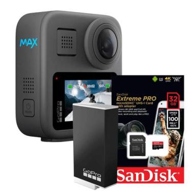 Imagem de Câmera GoPro MAX 2025 + Bateria Enduro + Cartão Extreme Pro 32GB - Pro