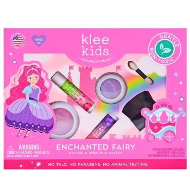 Imagem de Kit de maquiagem Klee Naturals Klee Kids Enchanted Fairy 4 unidades com compactos