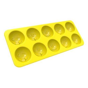Imagem de Forma De Gelo Personalizada Amarela 10 Cubos Cozinha Crippa
