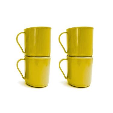 Imagem de Kit 4 Canecas Plásticas 400ML Para Escolas Festas Livre de BPA - GP Pl
