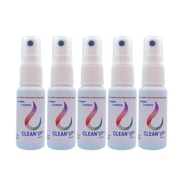 Imagem de Kit 5 Spray Para Limpeza De Óculos Lentes Limpa Tela Tv Celular Notebook Câmeras