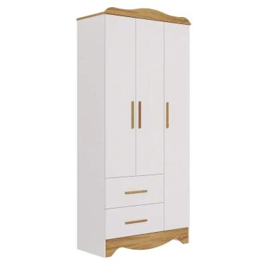 Imagem de Guarda Roupa Infantil Moveis Peroba Clara Provençal Ls MDF 