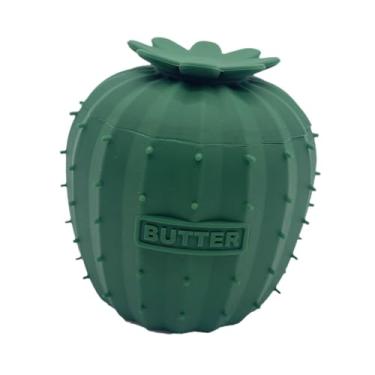 Imagem de Bothyi Manteiga Crock Crançado Silicone Silicone Sturdy com tampa de liga leve de recém -mortiga jar para restaurantes , Verde Escuro