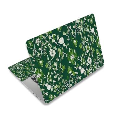 Imagem de DINKY Adesivo de capa para laptop, 12-15,6 polegadas Laptop Notebook Vinil Skin Sticker Chromebook Capa protetora, folha de arte verde
