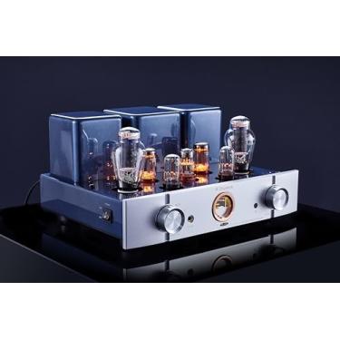 Imagem de Willsenton Amplificador Valvulado R300 Plus 300Bx2 Single-Ended Classe A Amplificador Integrado Amplificador De Potência Fones De Ouvido Amplificador Tudo Em Um (Prata)